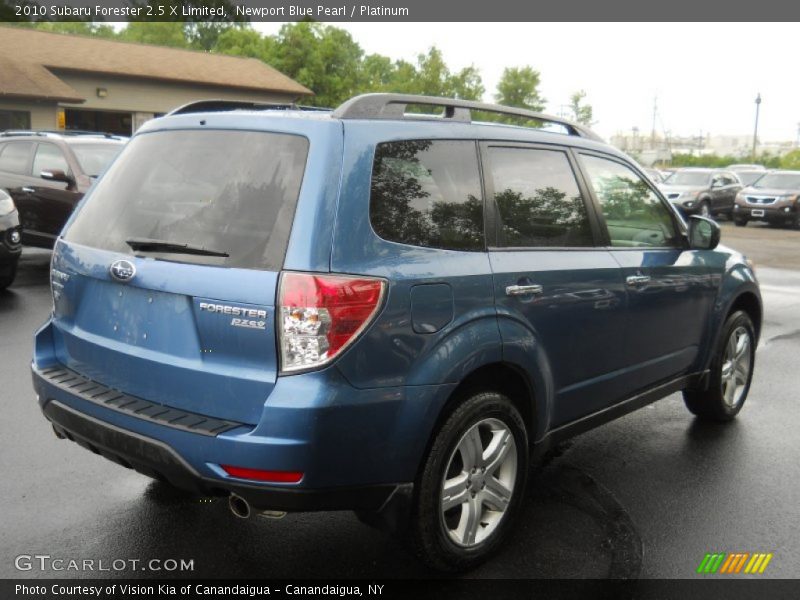 Newport Blue Pearl / Platinum 2010 Subaru Forester 2.5 X Limited