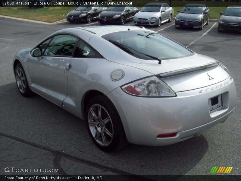 Liquid Silver Metallic / Dark Charcoal 2008 Mitsubishi Eclipse GT Coupe