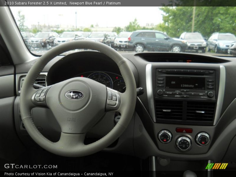 Newport Blue Pearl / Platinum 2010 Subaru Forester 2.5 X Limited