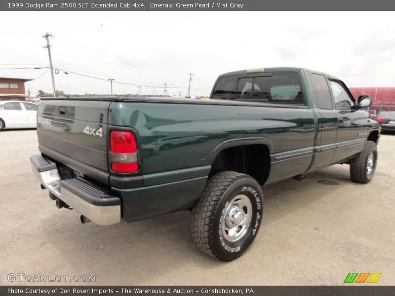Emerald Green Pearl / Mist Gray 1999 Dodge Ram 2500 SLT Extended Cab 4x4