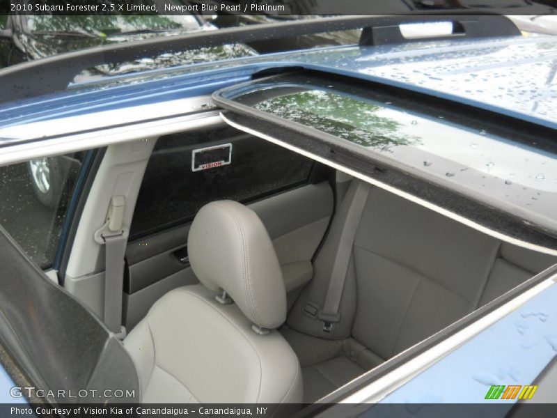 Newport Blue Pearl / Platinum 2010 Subaru Forester 2.5 X Limited