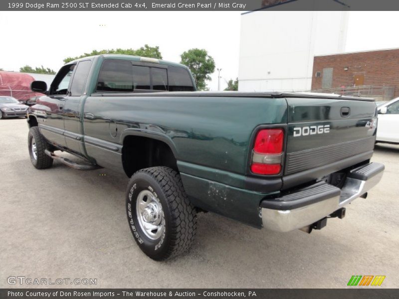 Emerald Green Pearl / Mist Gray 1999 Dodge Ram 2500 SLT Extended Cab 4x4