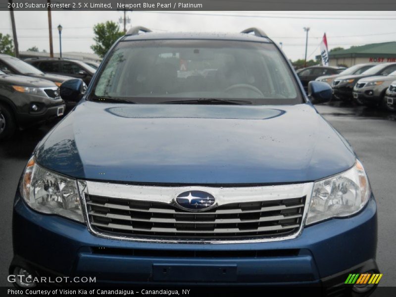 Newport Blue Pearl / Platinum 2010 Subaru Forester 2.5 X Limited