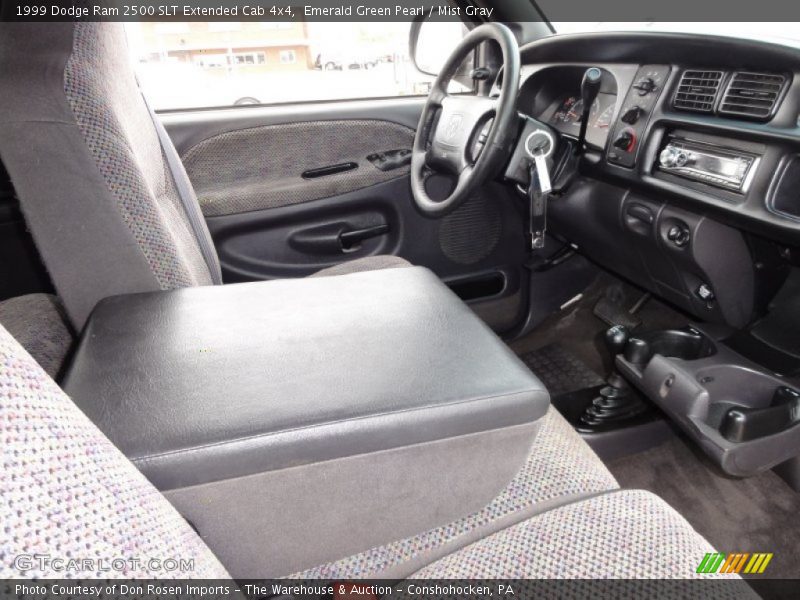 Emerald Green Pearl / Mist Gray 1999 Dodge Ram 2500 SLT Extended Cab 4x4