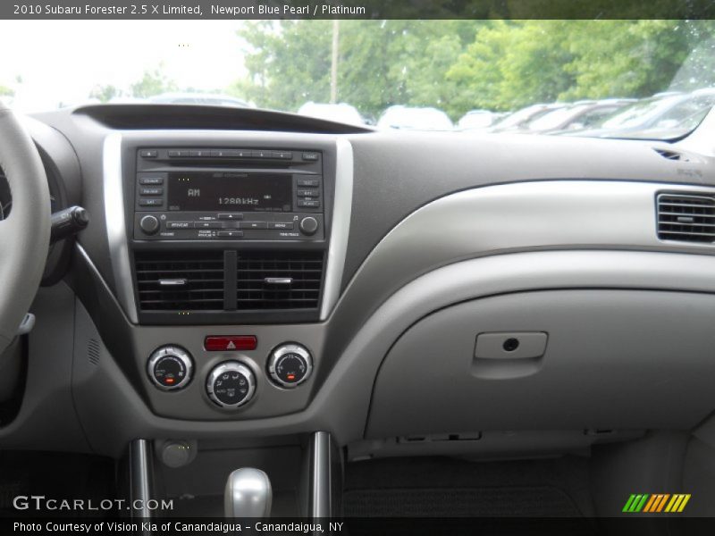 Newport Blue Pearl / Platinum 2010 Subaru Forester 2.5 X Limited