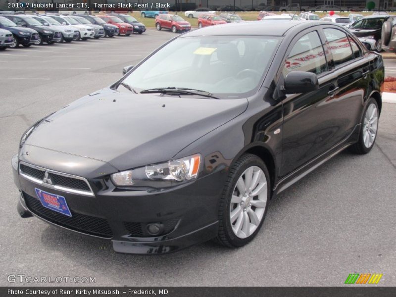Tarmac Black Pearl / Black 2010 Mitsubishi Lancer GTS