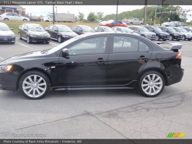 Tarmac Black Pearl / Black 2010 Mitsubishi Lancer GTS