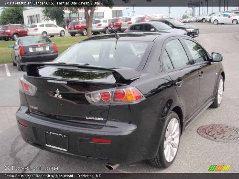 Tarmac Black Pearl / Black 2010 Mitsubishi Lancer GTS