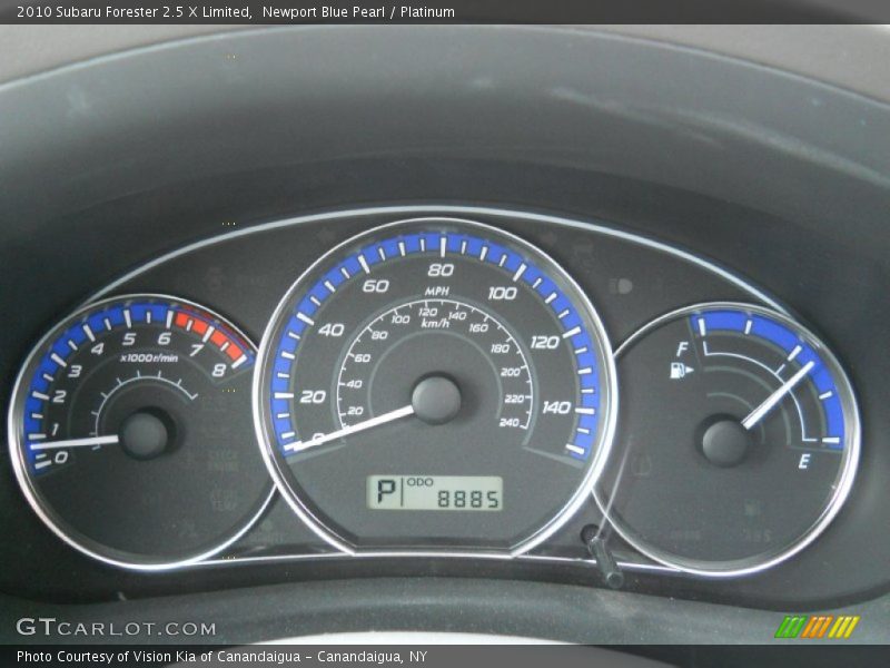 2010 Forester 2.5 X Limited 2.5 X Limited Gauges