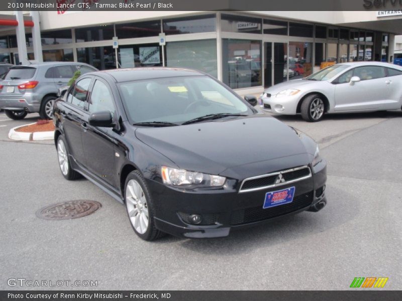 Tarmac Black Pearl / Black 2010 Mitsubishi Lancer GTS
