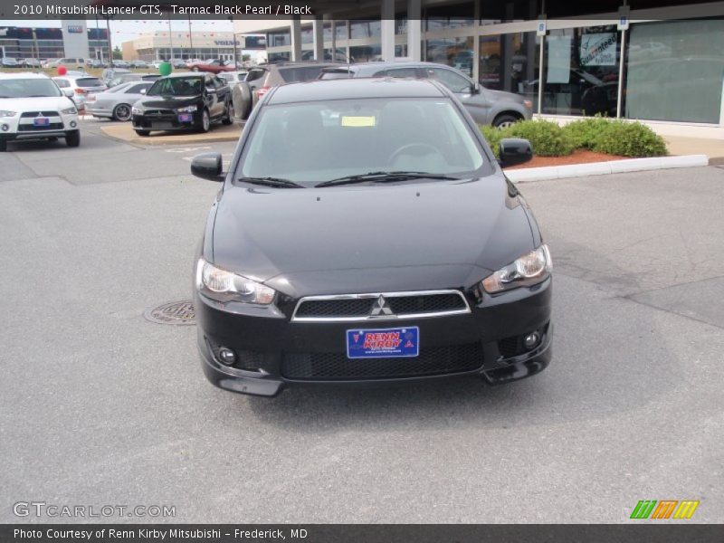 Tarmac Black Pearl / Black 2010 Mitsubishi Lancer GTS