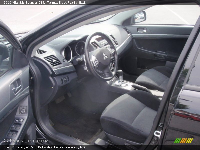 Tarmac Black Pearl / Black 2010 Mitsubishi Lancer GTS