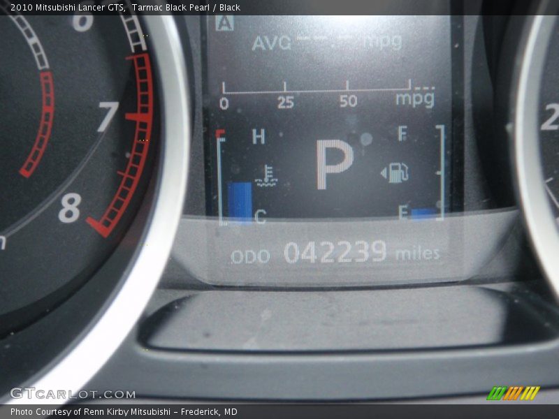 Tarmac Black Pearl / Black 2010 Mitsubishi Lancer GTS