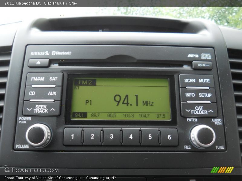 Glacier Blue / Gray 2011 Kia Sedona LX