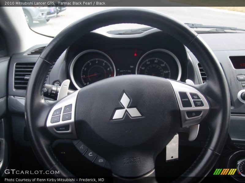 Tarmac Black Pearl / Black 2010 Mitsubishi Lancer GTS