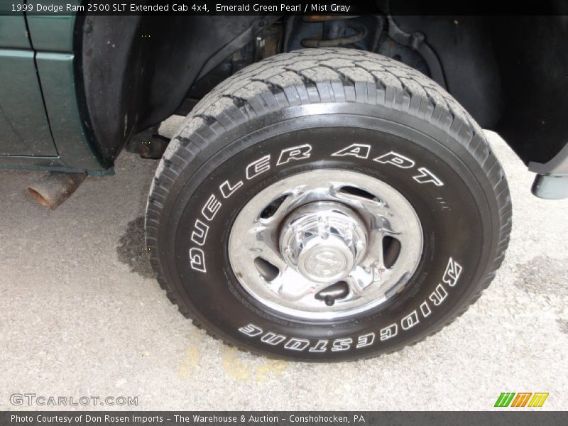 Emerald Green Pearl / Mist Gray 1999 Dodge Ram 2500 SLT Extended Cab 4x4