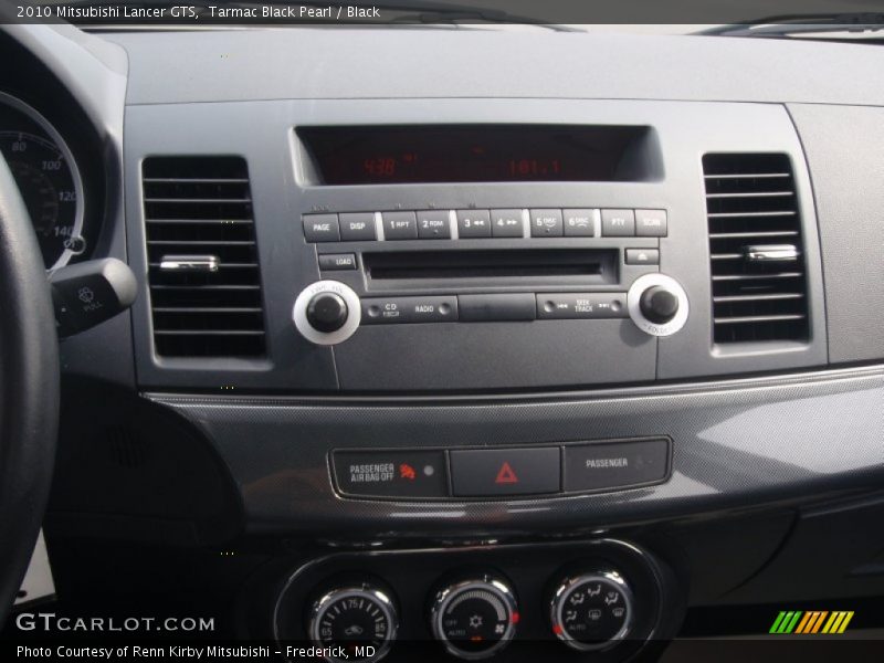 Tarmac Black Pearl / Black 2010 Mitsubishi Lancer GTS