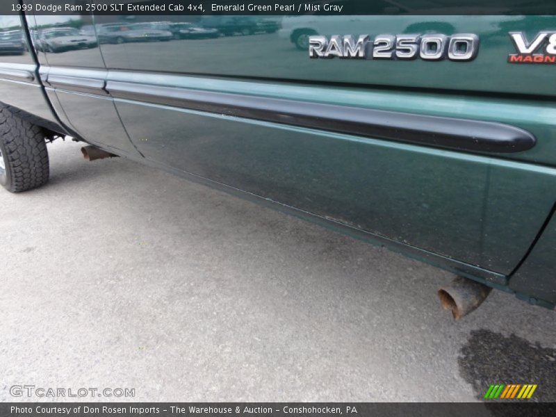 Emerald Green Pearl / Mist Gray 1999 Dodge Ram 2500 SLT Extended Cab 4x4