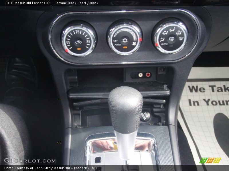 Tarmac Black Pearl / Black 2010 Mitsubishi Lancer GTS