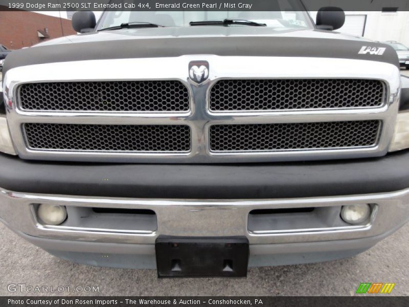 Emerald Green Pearl / Mist Gray 1999 Dodge Ram 2500 SLT Extended Cab 4x4