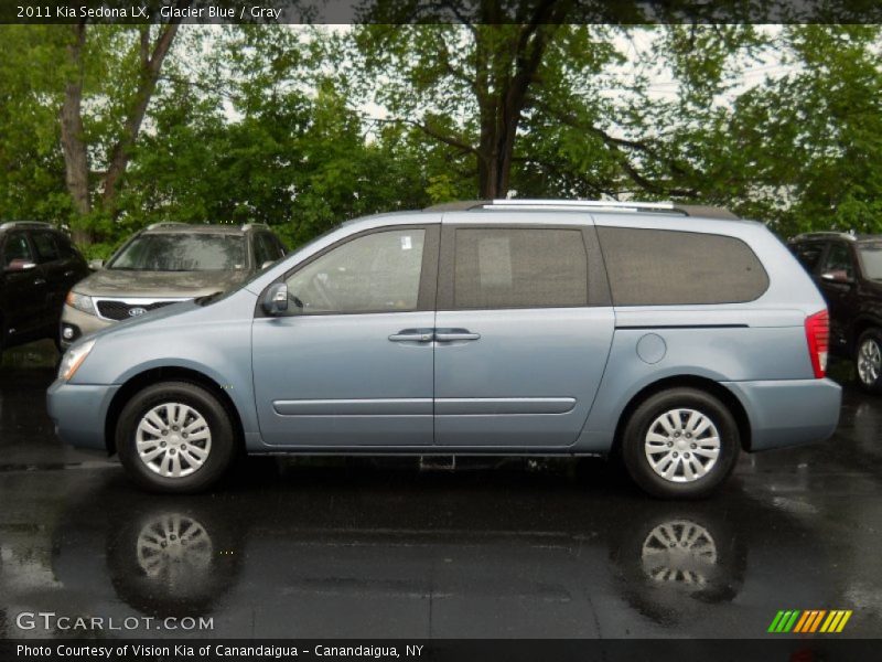 Glacier Blue / Gray 2011 Kia Sedona LX