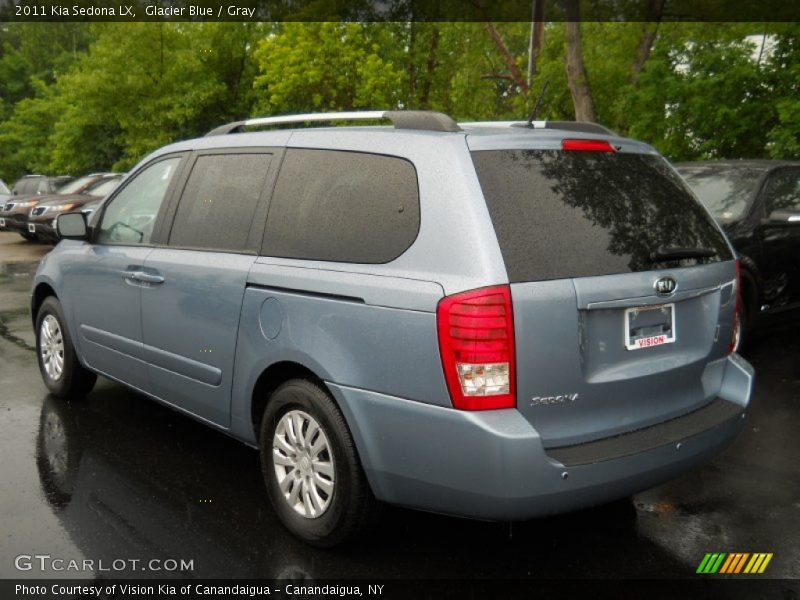 Glacier Blue / Gray 2011 Kia Sedona LX