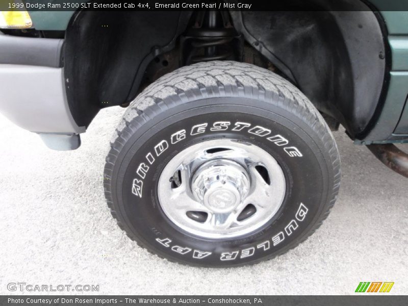 Emerald Green Pearl / Mist Gray 1999 Dodge Ram 2500 SLT Extended Cab 4x4