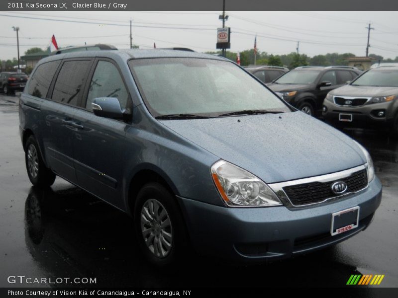 Glacier Blue / Gray 2011 Kia Sedona LX