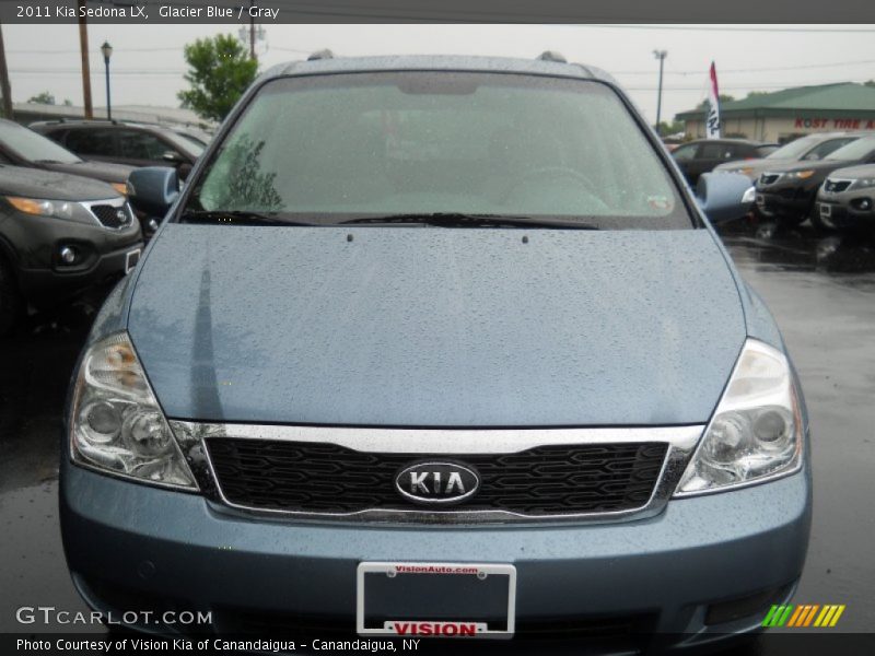 Glacier Blue / Gray 2011 Kia Sedona LX
