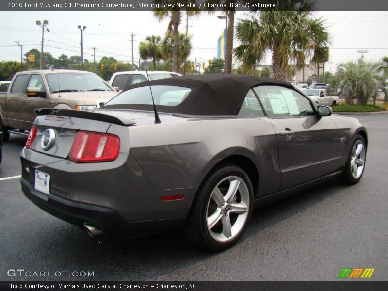 Sterling Grey Metallic / Charcoal Black/Cashmere 2010 Ford Mustang GT Premium Convertible