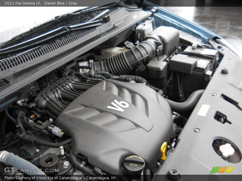 Glacier Blue / Gray 2011 Kia Sedona LX