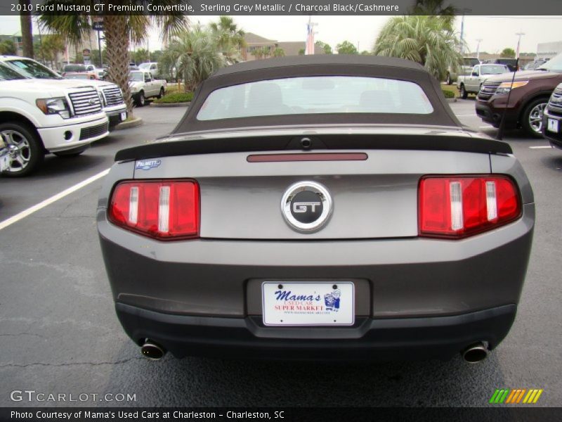 Sterling Grey Metallic / Charcoal Black/Cashmere 2010 Ford Mustang GT Premium Convertible