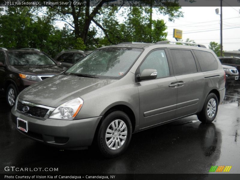 Titanium Silver / Gray 2011 Kia Sedona LX