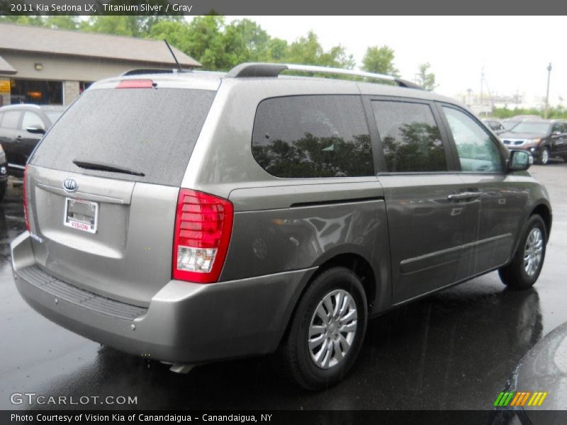 Titanium Silver / Gray 2011 Kia Sedona LX