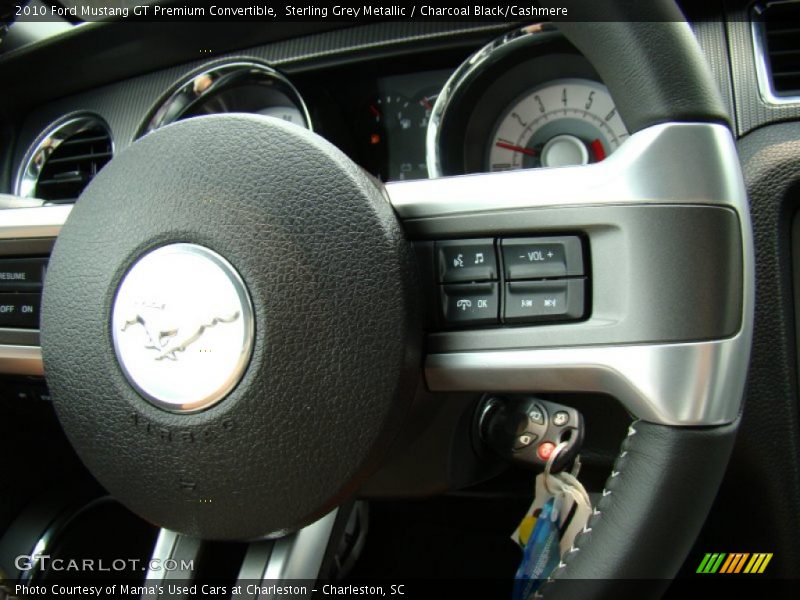 Controls of 2010 Mustang GT Premium Convertible