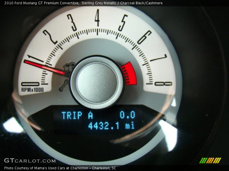 Sterling Grey Metallic / Charcoal Black/Cashmere 2010 Ford Mustang GT Premium Convertible