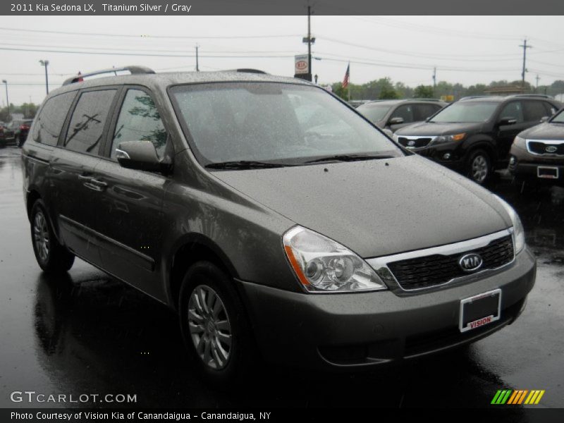 Titanium Silver / Gray 2011 Kia Sedona LX