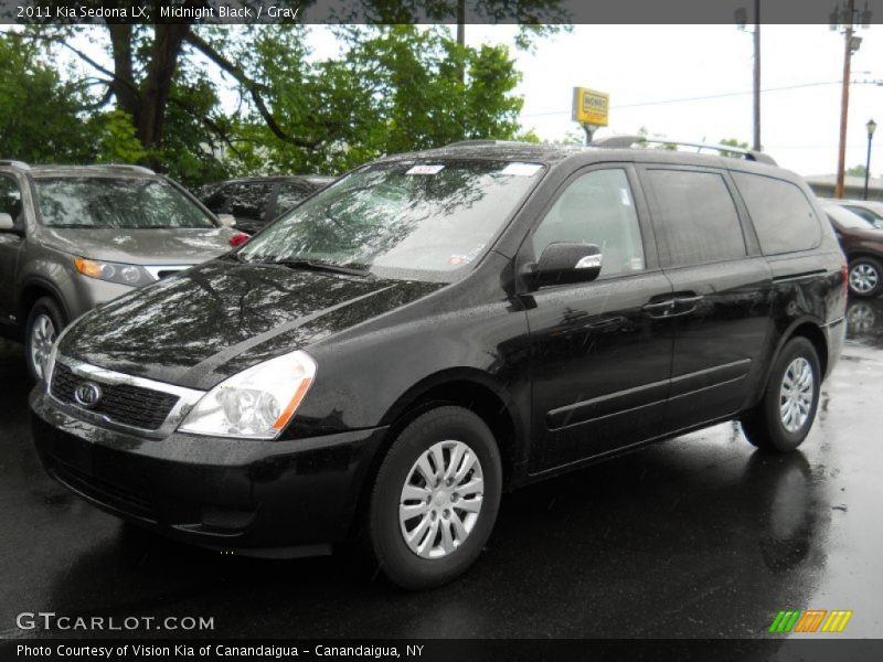 Midnight Black / Gray 2011 Kia Sedona LX