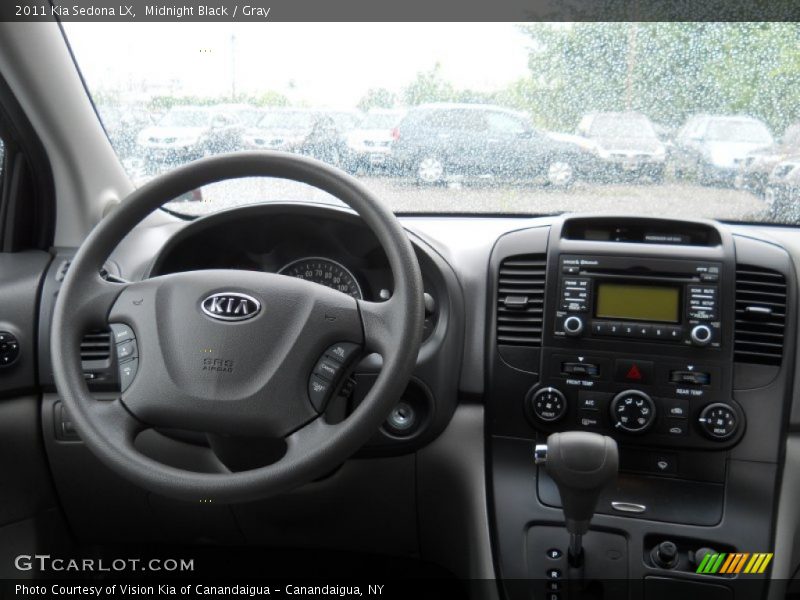 Midnight Black / Gray 2011 Kia Sedona LX