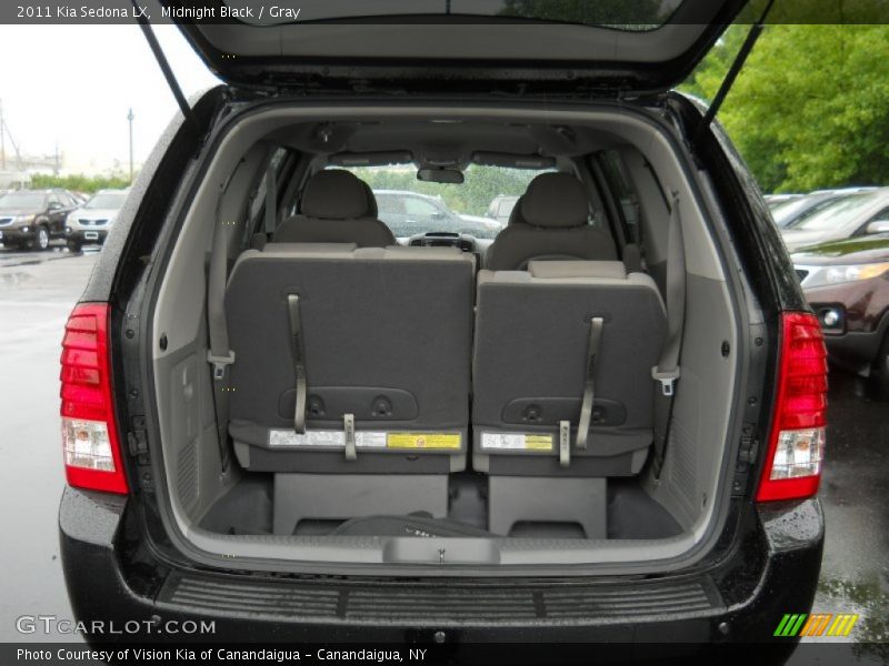 Midnight Black / Gray 2011 Kia Sedona LX