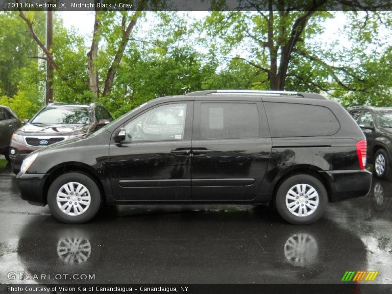 Midnight Black / Gray 2011 Kia Sedona LX