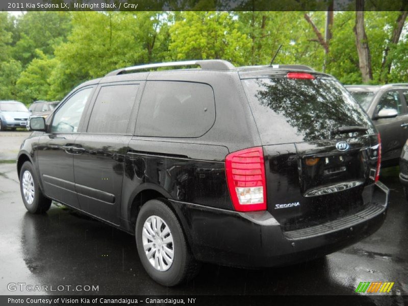 Midnight Black / Gray 2011 Kia Sedona LX