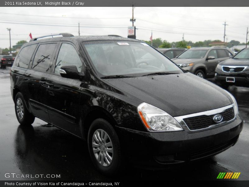 Midnight Black / Gray 2011 Kia Sedona LX