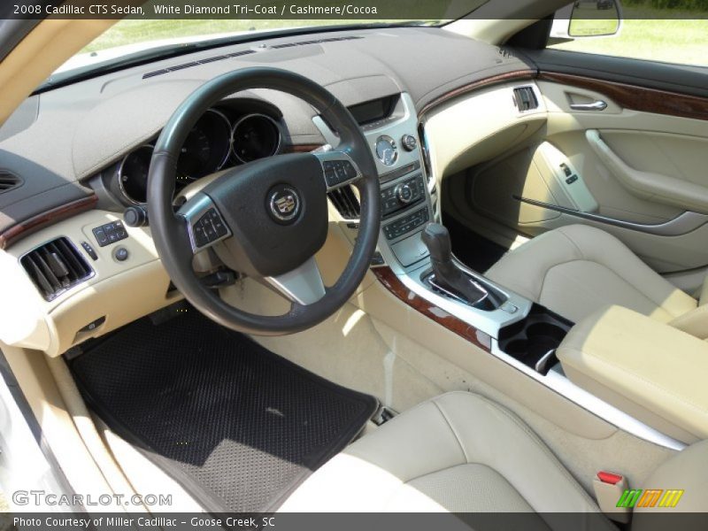 White Diamond Tri-Coat / Cashmere/Cocoa 2008 Cadillac CTS Sedan