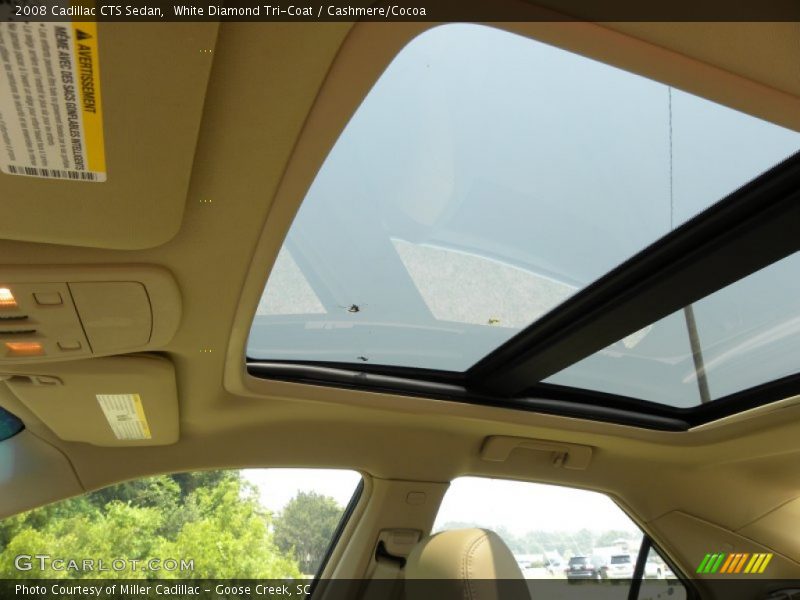 White Diamond Tri-Coat / Cashmere/Cocoa 2008 Cadillac CTS Sedan