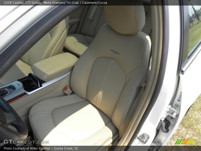 White Diamond Tri-Coat / Cashmere/Cocoa 2008 Cadillac CTS Sedan