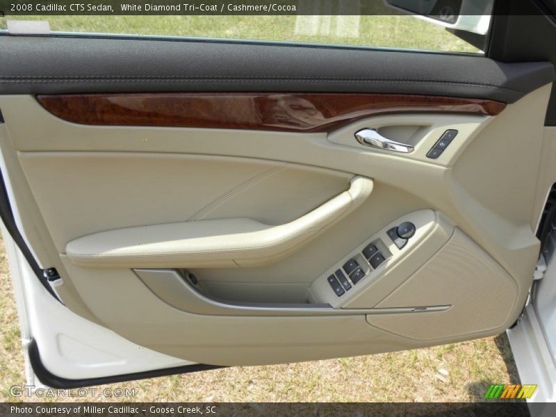 White Diamond Tri-Coat / Cashmere/Cocoa 2008 Cadillac CTS Sedan