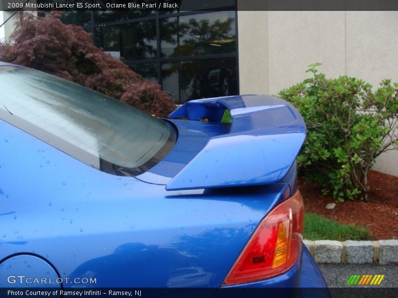 Octane Blue Pearl / Black 2009 Mitsubishi Lancer ES Sport