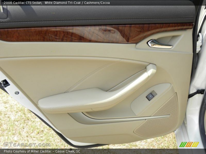 White Diamond Tri-Coat / Cashmere/Cocoa 2008 Cadillac CTS Sedan