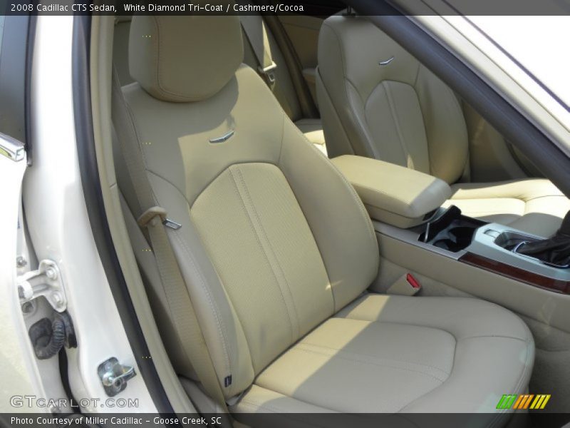 White Diamond Tri-Coat / Cashmere/Cocoa 2008 Cadillac CTS Sedan
